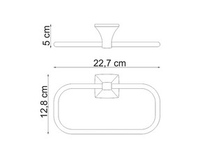 Держатель полотенец кольцо Wasserkraft Wern К-2560