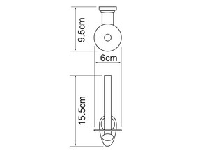 Держатель туалетной бумаги Wasserkraft Main K-9297