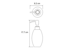 Дозатор для жидкого мыла Wasserkraft  Ruwer K-6799