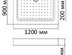 Душевой поддон BandHours Rectangular 912-Tray 120*90