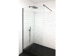 Душевая стенка Oporto Shower 801B 50x190 см стекло прозрачное 8 мм 