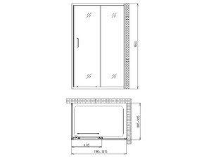 Душевой уголок Gemy Victoria S30191A-A90 120*90