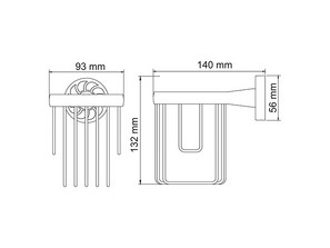 Держатель освежителя Wasserkraft Isen К-4045