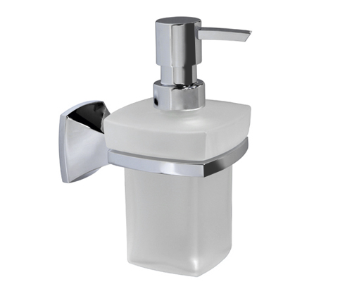 Дозатор для жидкого мыла стеклянный, 230 ml Wasserkraft Wern  К-2599